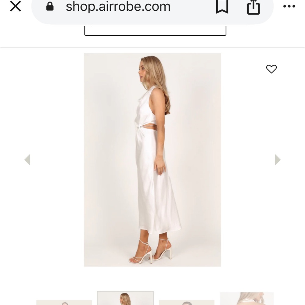 Elegant Ivory Backless Dress